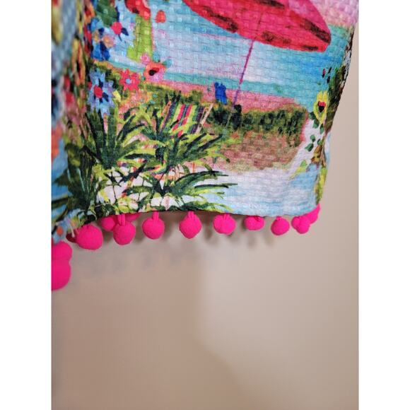 Nicole Miller New with Tag Women's Tropical Paradise Dress Multicolor Size Small - Picture 10 of 13